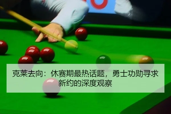 克莱去向：休赛期最热话题，勇士功勋寻求新约的深度观察